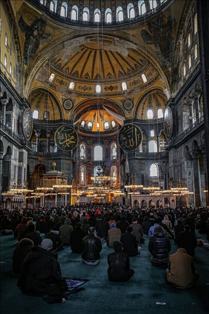 Ayasofya I Kebir Camii Erifi Nde Cuma Namaz