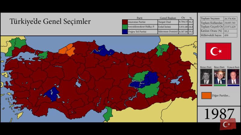 Haritalarla Türkiye'nin seçim tarihi 10