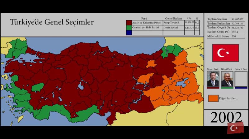 Haritalarla Türkiye'nin seçim tarihi 14