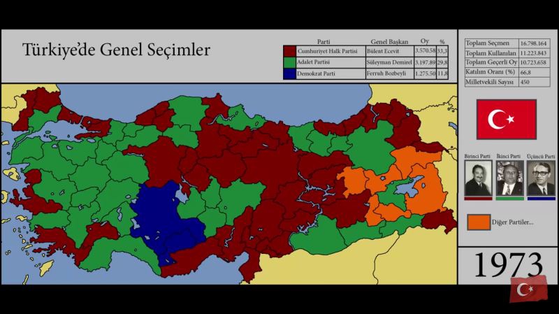 Haritalarla Türkiye'nin seçim tarihi 7