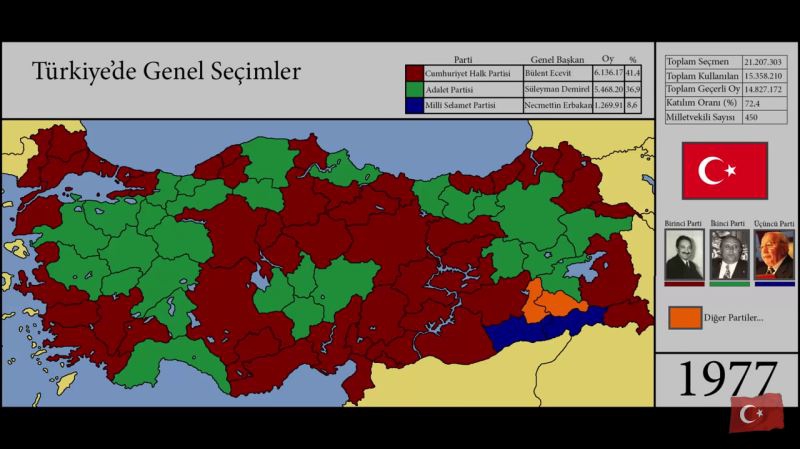 Haritalarla Türkiye'nin seçim tarihi 8