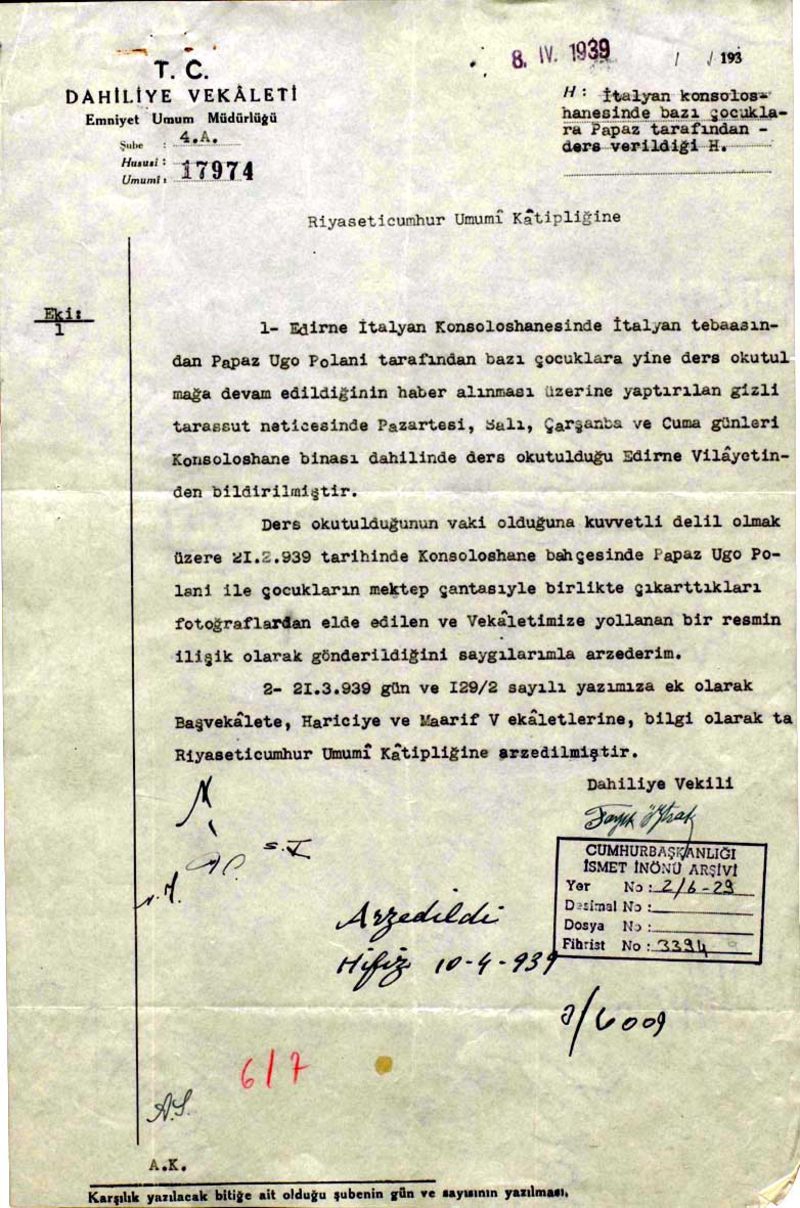 Arapça ezan ve Kur'an alfabesini yasaklayan belgeler 10