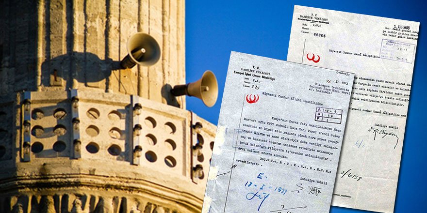 Arapça ezan ve Kur'an alfabesini yasaklayan belgeler