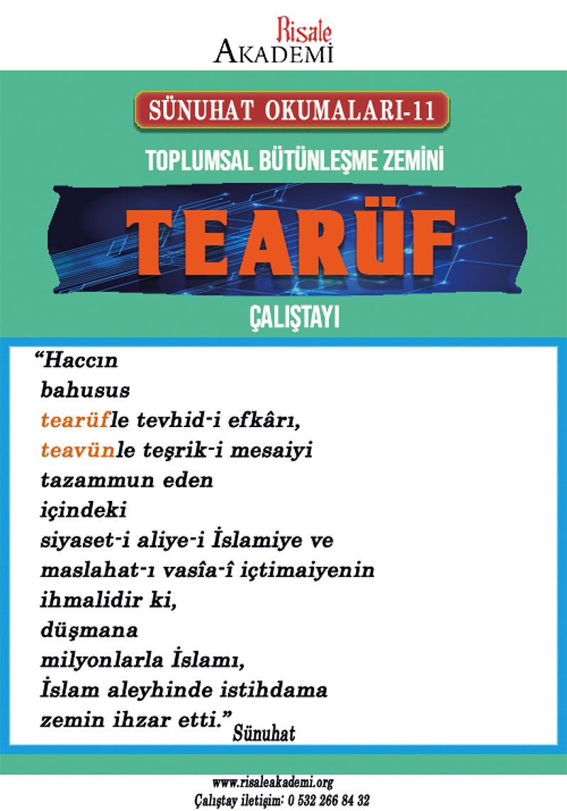 Toplumsal Bütünleşme Zemini: Tearüf Çalıştayı 4