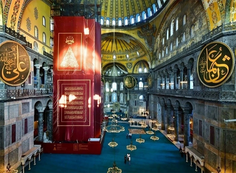 İskeleler söküldü, Ayasofya-i Kebir Cami-i Şerifi ihtişamına kavuştu 1