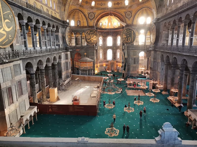 İskeleler söküldü, Ayasofya-i Kebir Cami-i Şerifi ihtişamına kavuştu 4