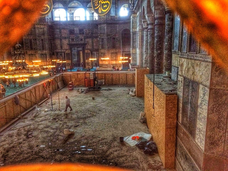 İskeleler söküldü, Ayasofya-i Kebir Cami-i Şerifi ihtişamına kavuştu 6