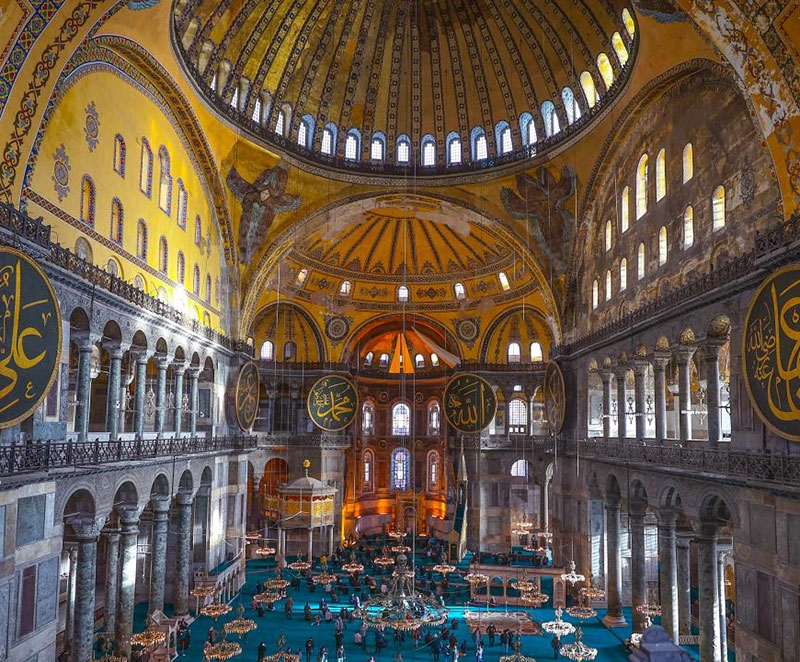 İskeleler söküldü, Ayasofya-i Kebir Cami-i Şerifi ihtişamına kavuştu 8