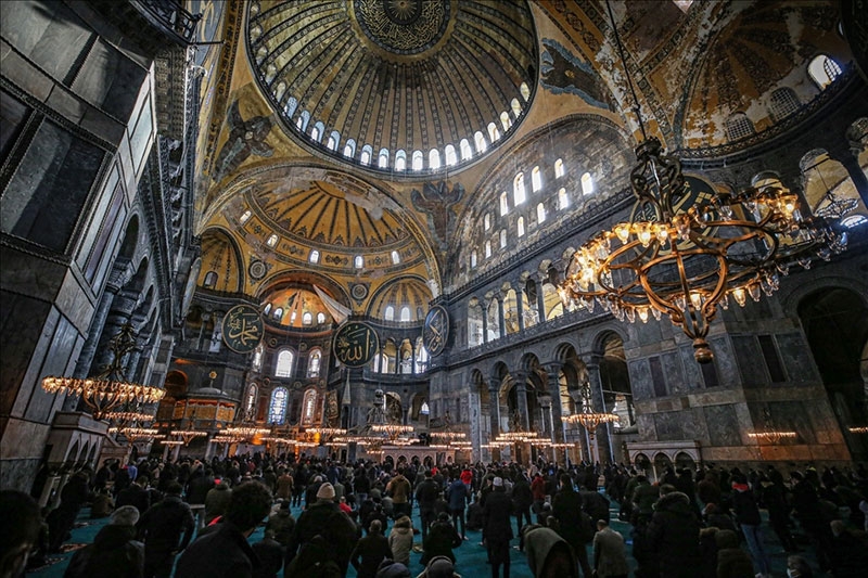 Ayasofya-i Kebir Camii Şerifi'nde cuma namazı 1