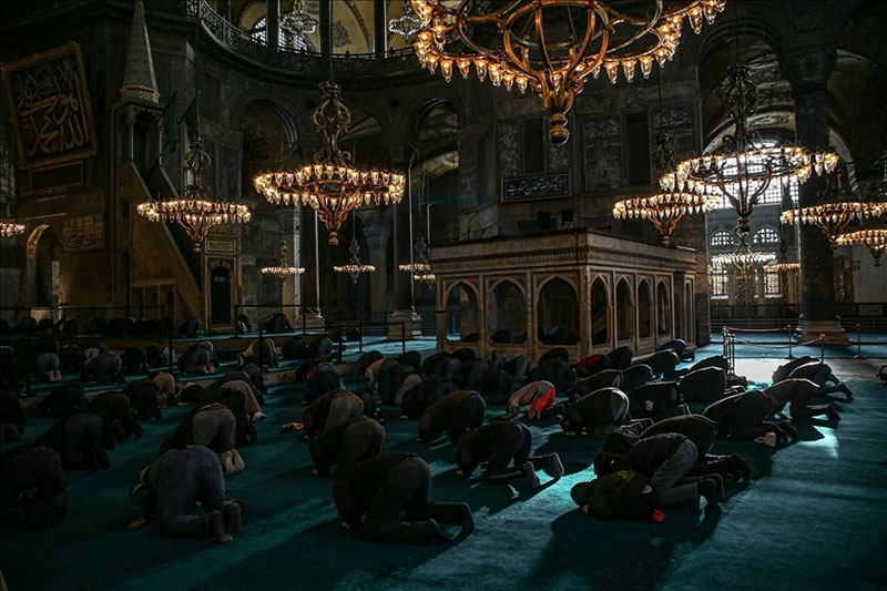Ayasofya-i Kebir Camii Şerifi'nde cuma namazı 11