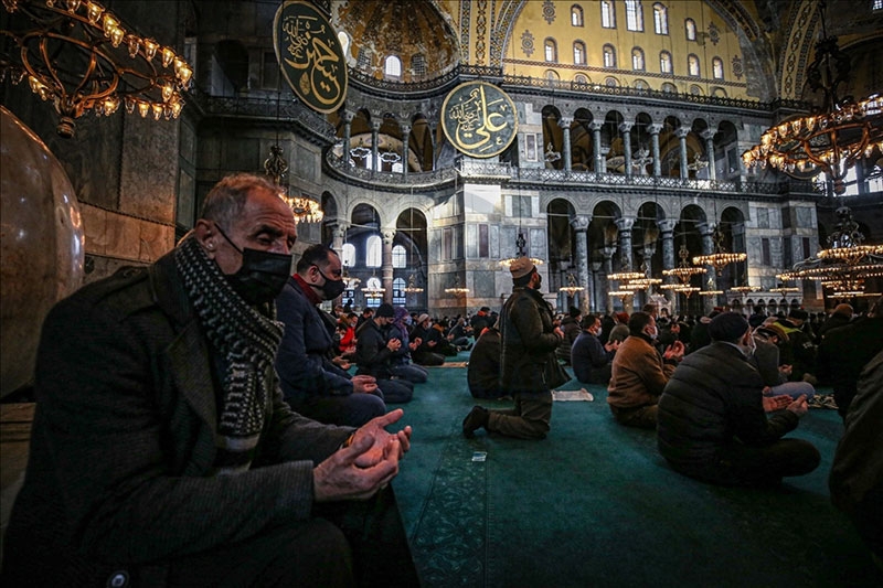 Ayasofya-i Kebir Camii Şerifi'nde cuma namazı 6