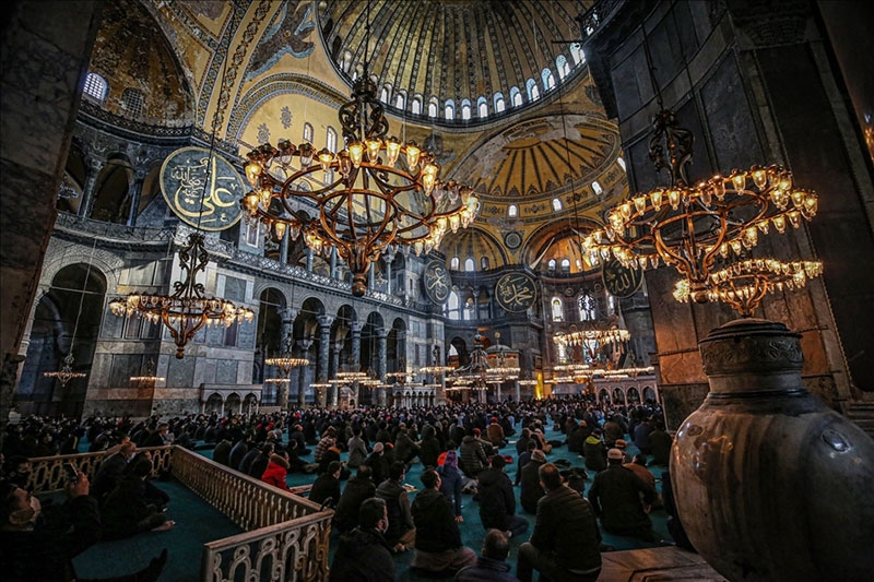 Ayasofya-i Kebir Camii Şerifi'nde cuma namazı 7