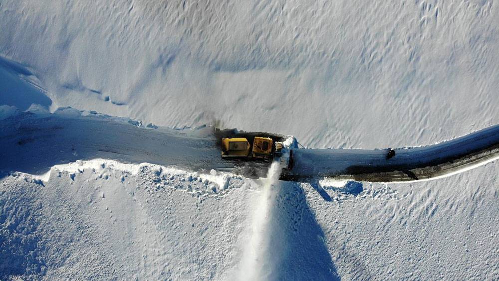 Muş'ta kar kalınlığı 4 metreyi geçti 2