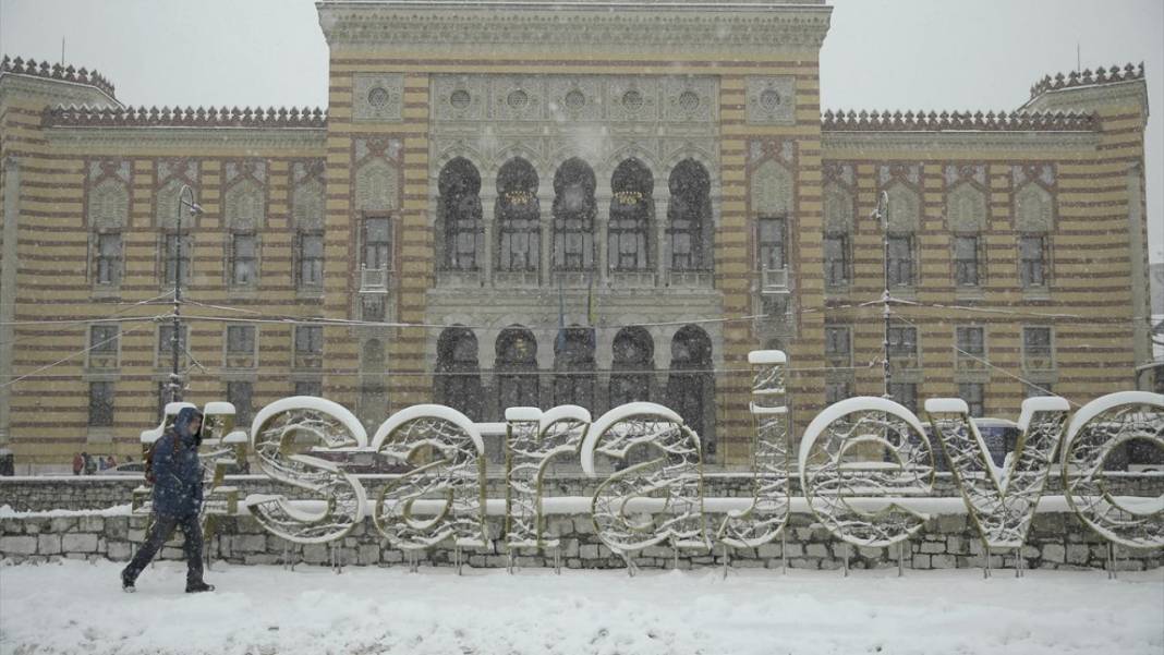Saraybosna beyaz rahmete büründü 2
