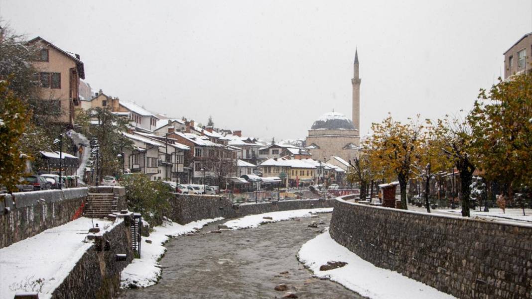 Prizren’de kar yağışı ile gelen beyaz rahmet sevinci 6