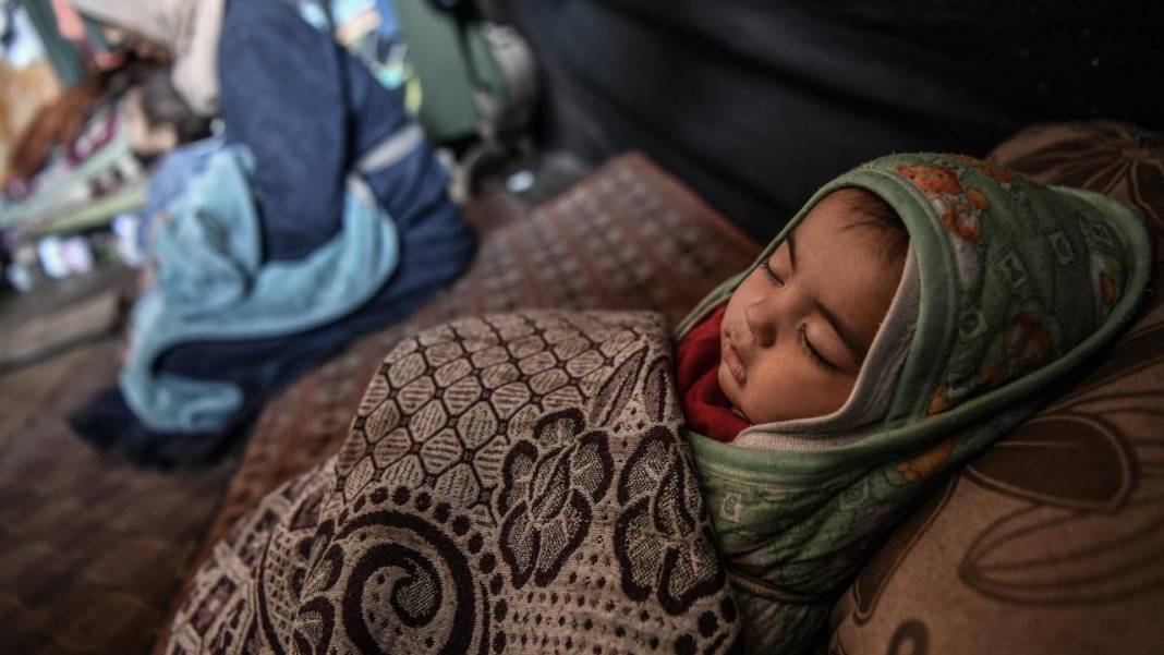 Refah'a sığınan Filistinli aileler, derme çatma çadırlarda yaşam mücadelesi veriyor 8