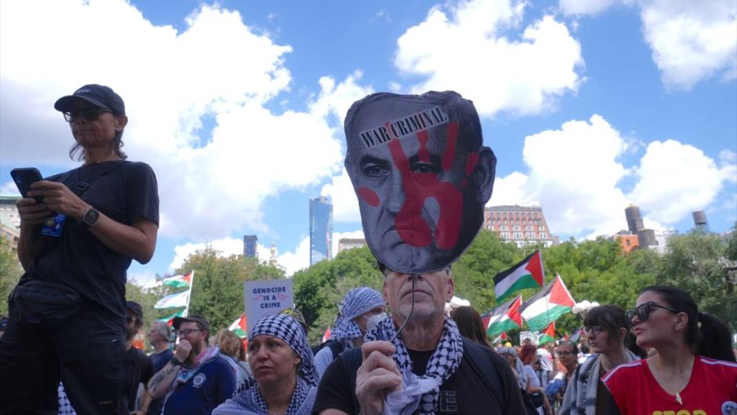 New York'ta Filistin'e destek, israile lanet gösterisi 8