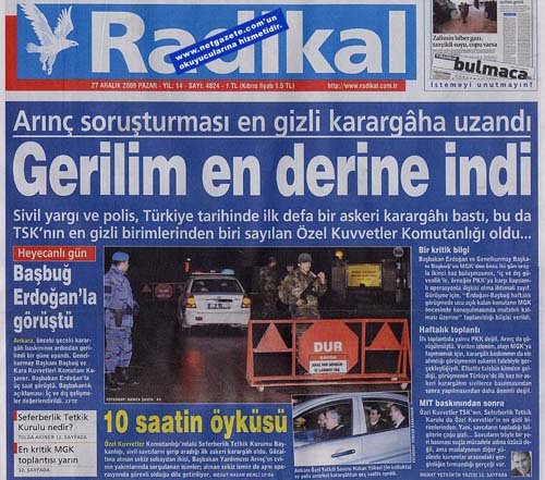 Askeri bölgelere sivil baskın 14