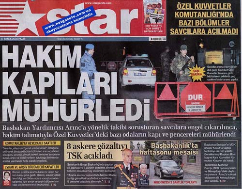 Askeri bölgelere sivil baskın 17