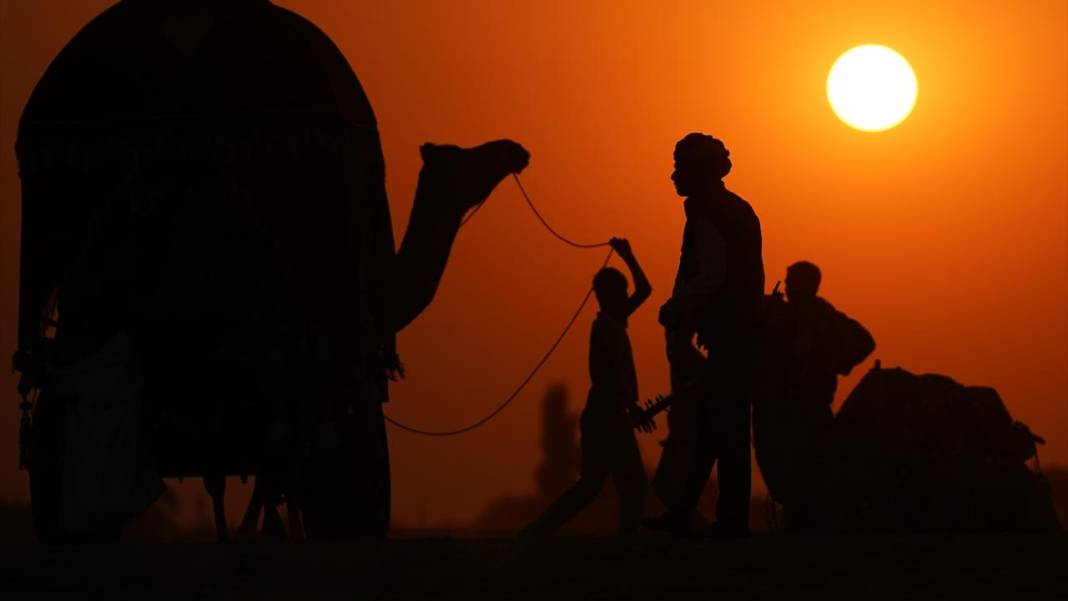 Pushkar Çölü'nde gün batımı 12