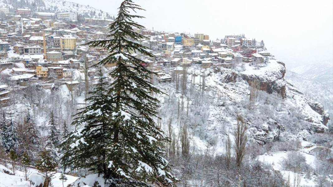 Konya’nın Taşkent ilçesi beyaza büründü 4