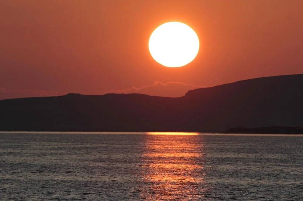 Van Gölü'nde gün batımı 7