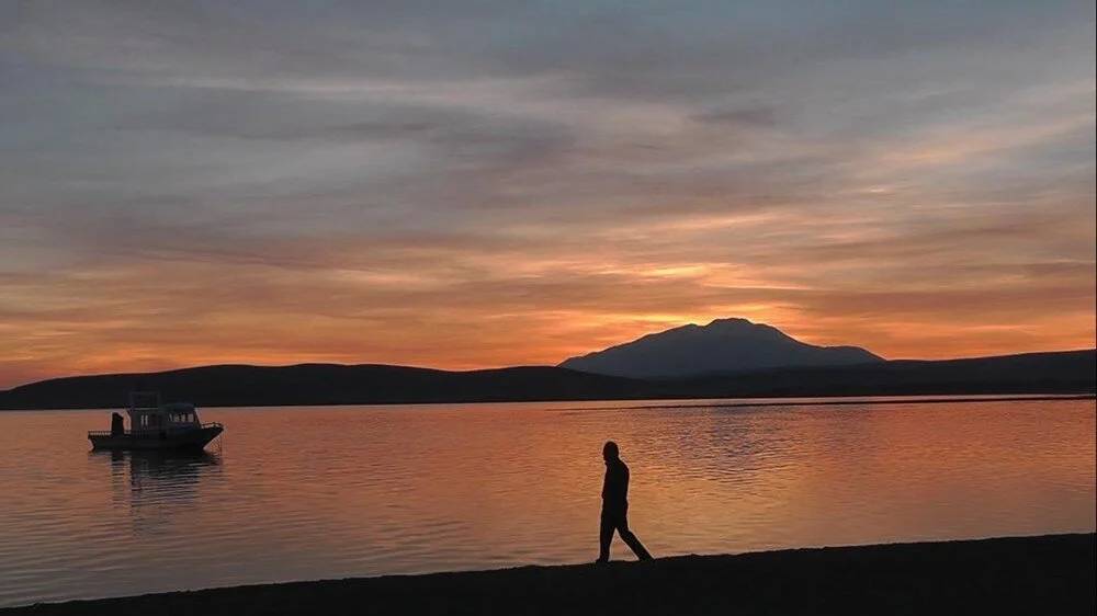 Van Gölü'nde gün batımı 8