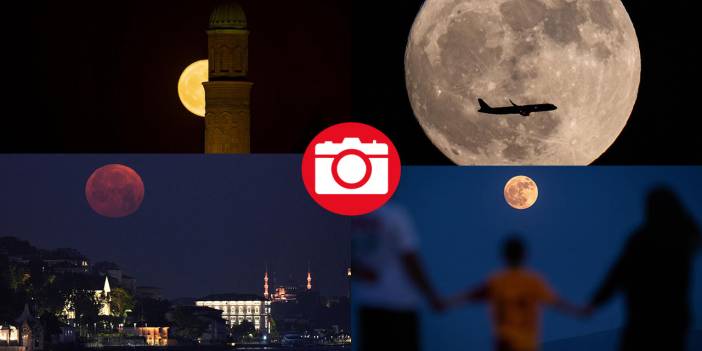 Türkiye'den dolunay manzaraları