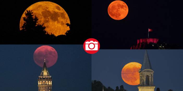 Türkiye'den dolunay manzaraları