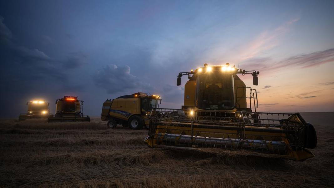 Ankara’da buğday hasadı mesaisi gece gündüz sürüyor 14
