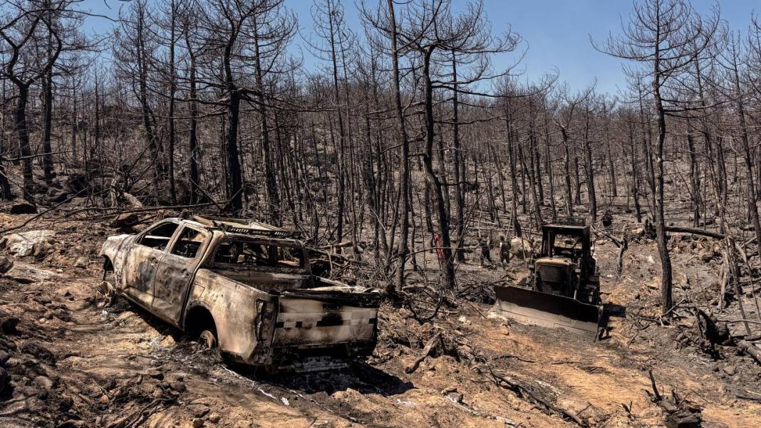 Yangın sonrası acı tablo: 'Yeşil' ve 'siyah' yan yana 12