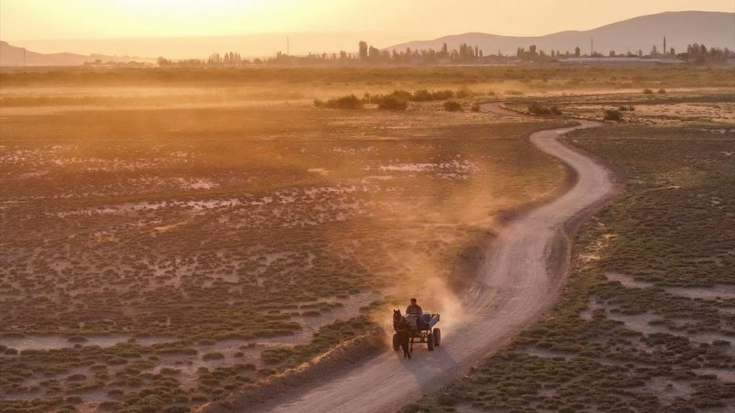 Palas Tuzla Gölü'nden dededen kalma yöntemlerle tuz çıkarma 11
