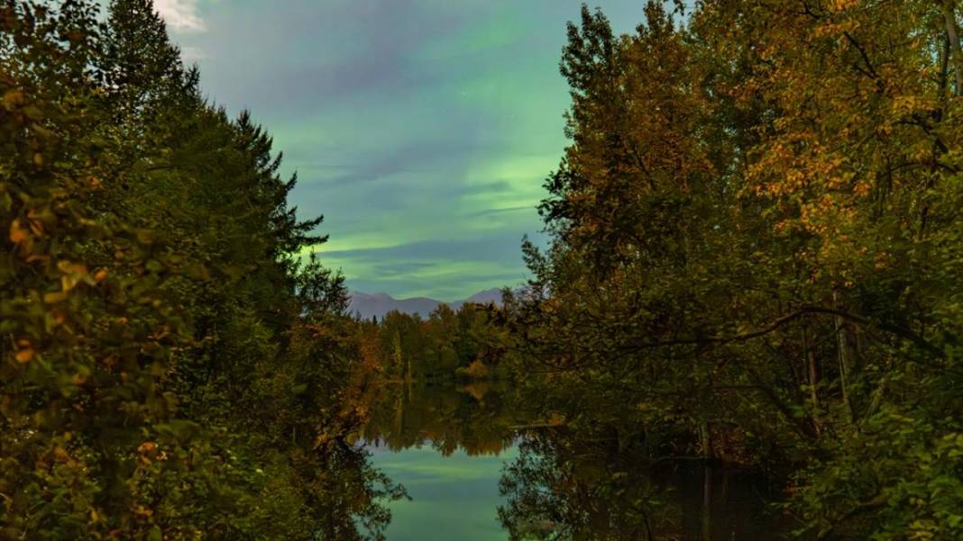 Gökyüzü kuzey ışıklarıyla aydınlandı 4