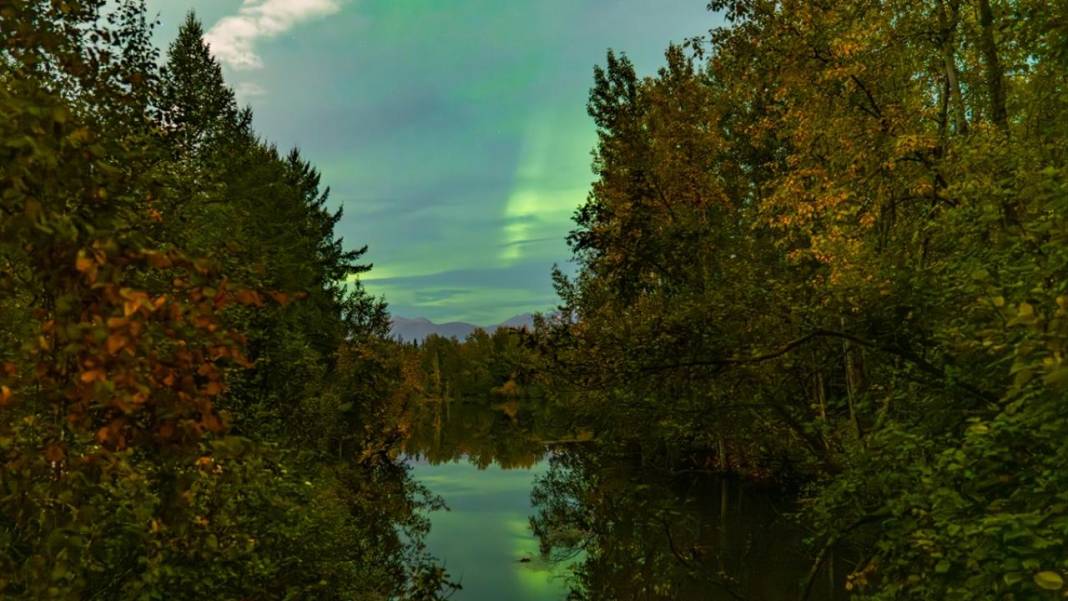Gökyüzü kuzey ışıklarıyla aydınlandı 5