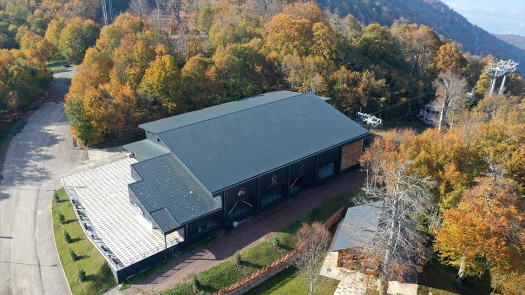 Teleferikten 360 derecelik açıyla sonbahar renkleri 10