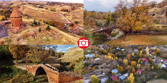 Ahlat'ın tarihi mekanlarında sonbahar güzelliği