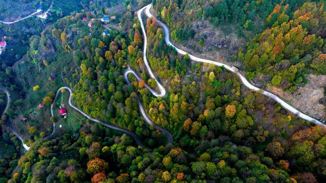 Güzeldere Şelalesi Tabiat Parkı'nda sonbahar renkleri 7
