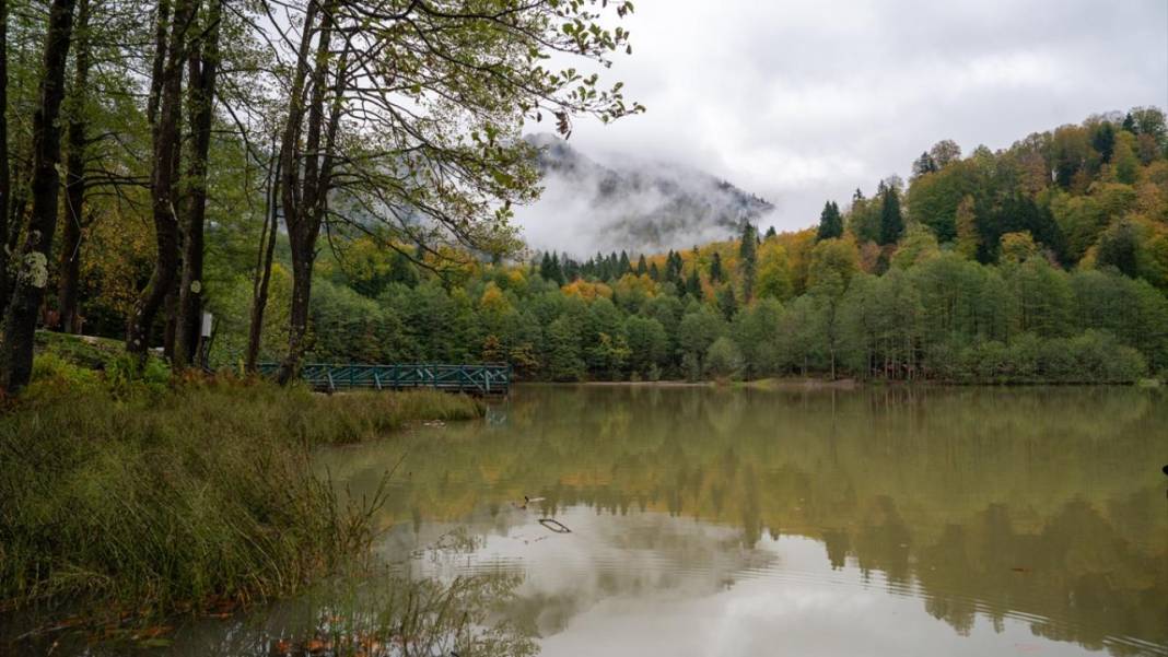 Borçka'daki Karagöl, güz renklerine büründü 11