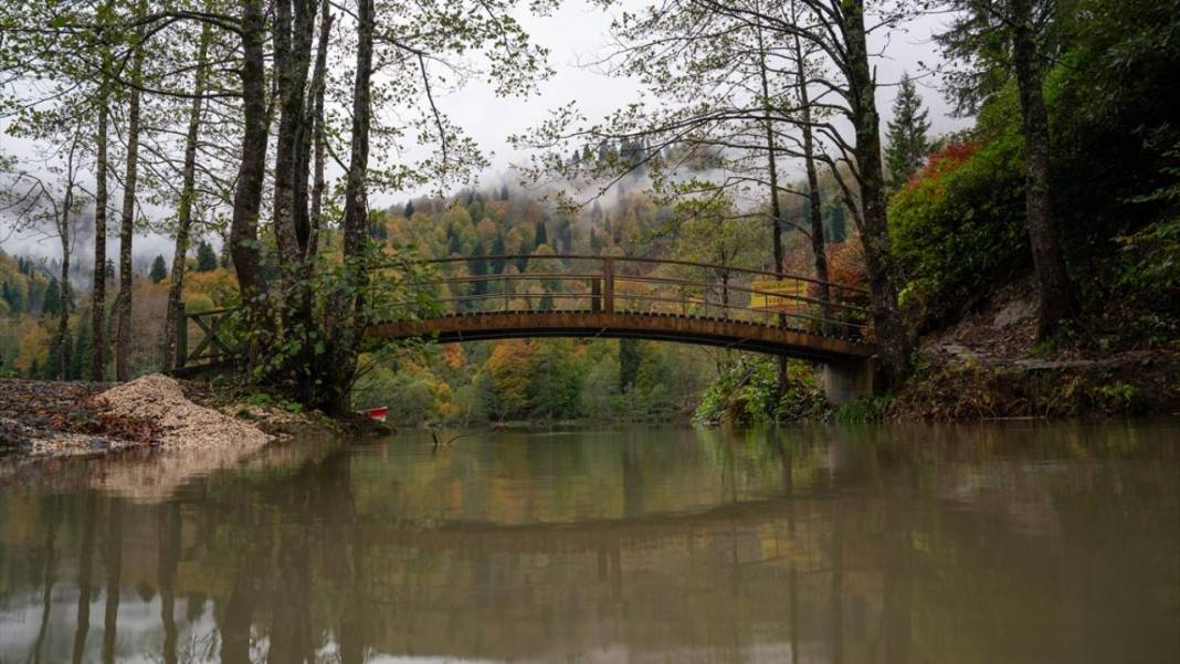 Borçka'daki Karagöl, güz renklerine büründü 13