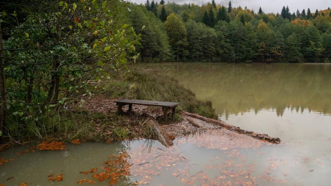 Borçka'daki Karagöl, güz renklerine büründü 14