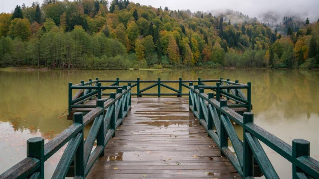 Borçka'daki Karagöl, güz renklerine büründü 15