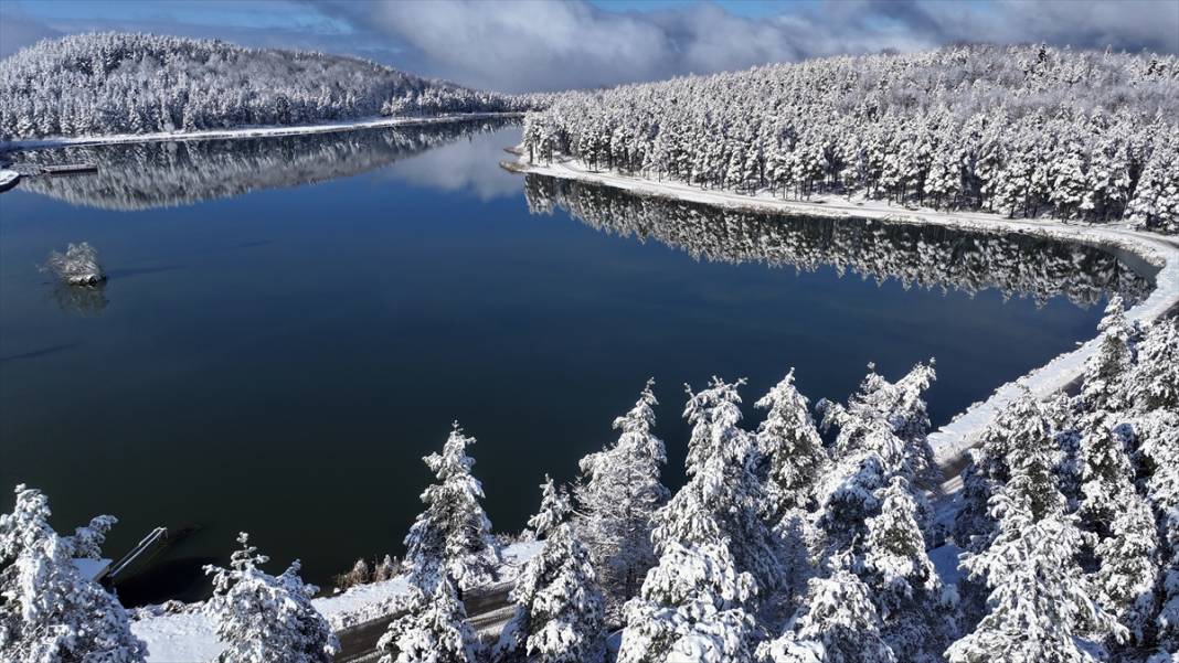 Beyaz rahmet kar, Topuk Yaylası'na da çok yakıştı 11