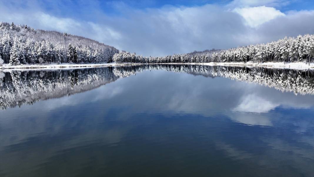Beyaz rahmet kar, Topuk Yaylası'na da çok yakıştı 13