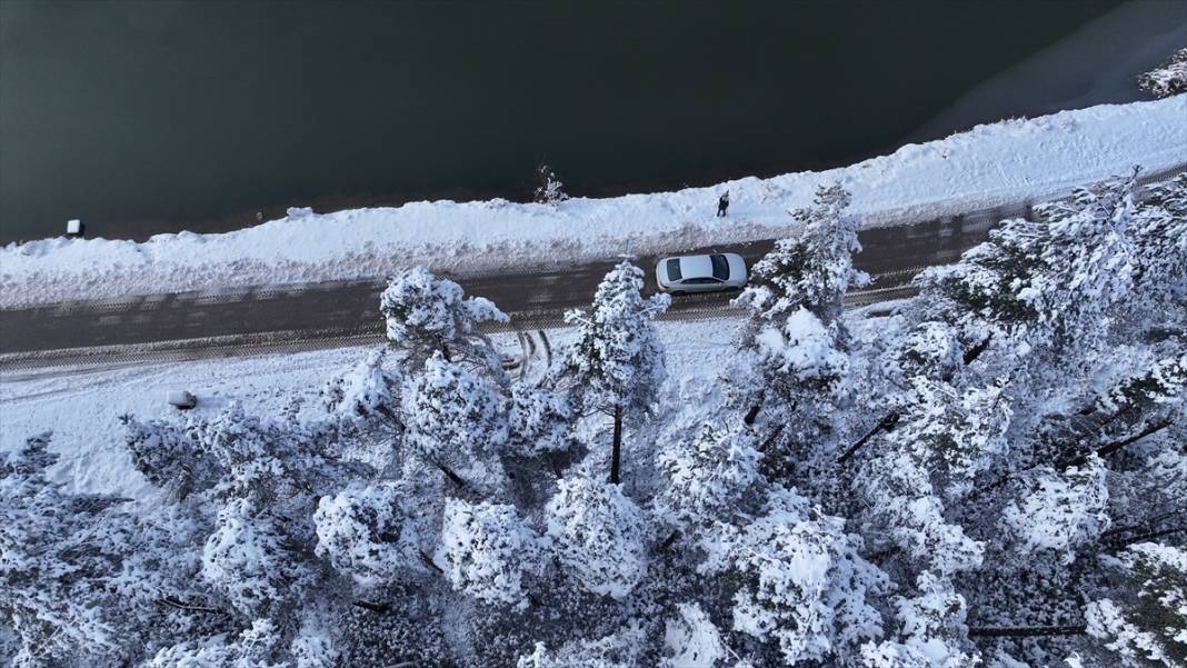 Beyaz rahmet kar, Topuk Yaylası'na da çok yakıştı 15