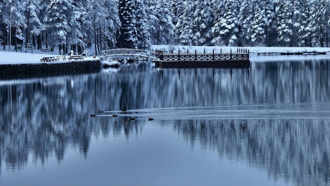 Beyaz rahmet kar, Topuk Yaylası'na da çok yakıştı 16