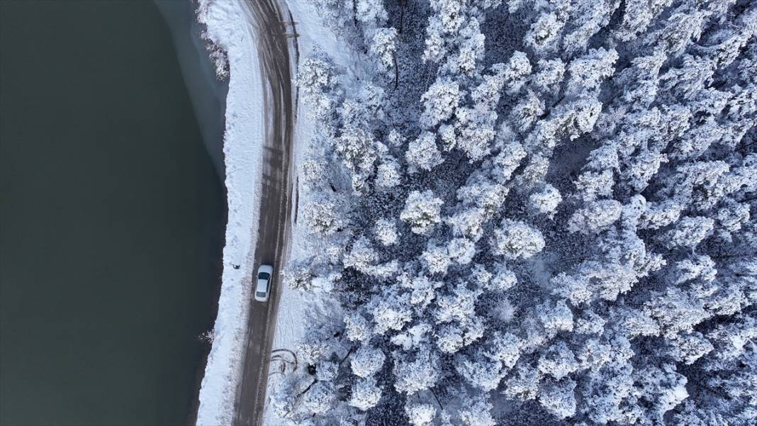Beyaz rahmet kar, Topuk Yaylası'na da çok yakıştı 4