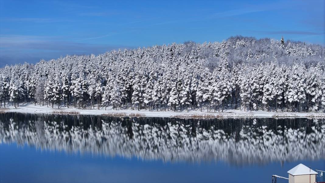 Beyaz rahmet kar, Topuk Yaylası'na da çok yakıştı 8
