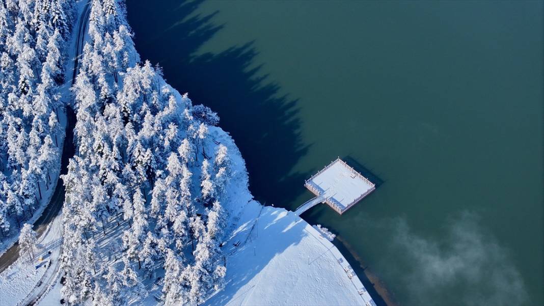 Beyaz rahmet kar, Topuk Yaylası'na da çok yakıştı 9