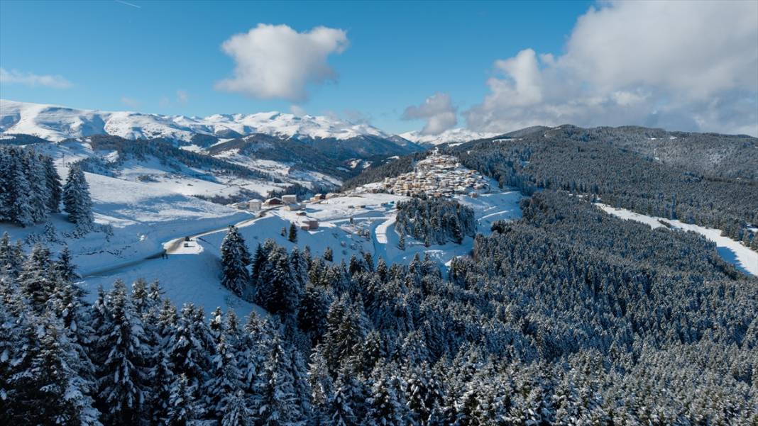 Kümbet Yaylası’nda yeşilden beyaza mevsim geçişi 5