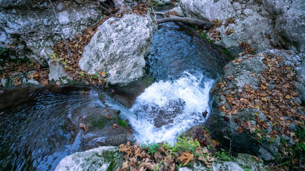 Sonbahar renkleri Beydağları'ndaki dere yataklarında farklı güzel 12